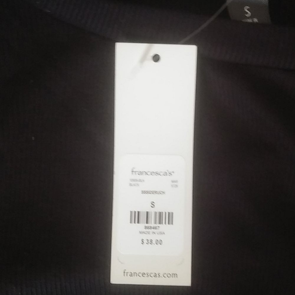 NWT Francescas ruched ribbed dress - Picture 4 of 4
